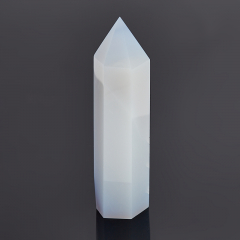 Кристалл агат голубой Бразилия (ограненный) M (7-12 см)