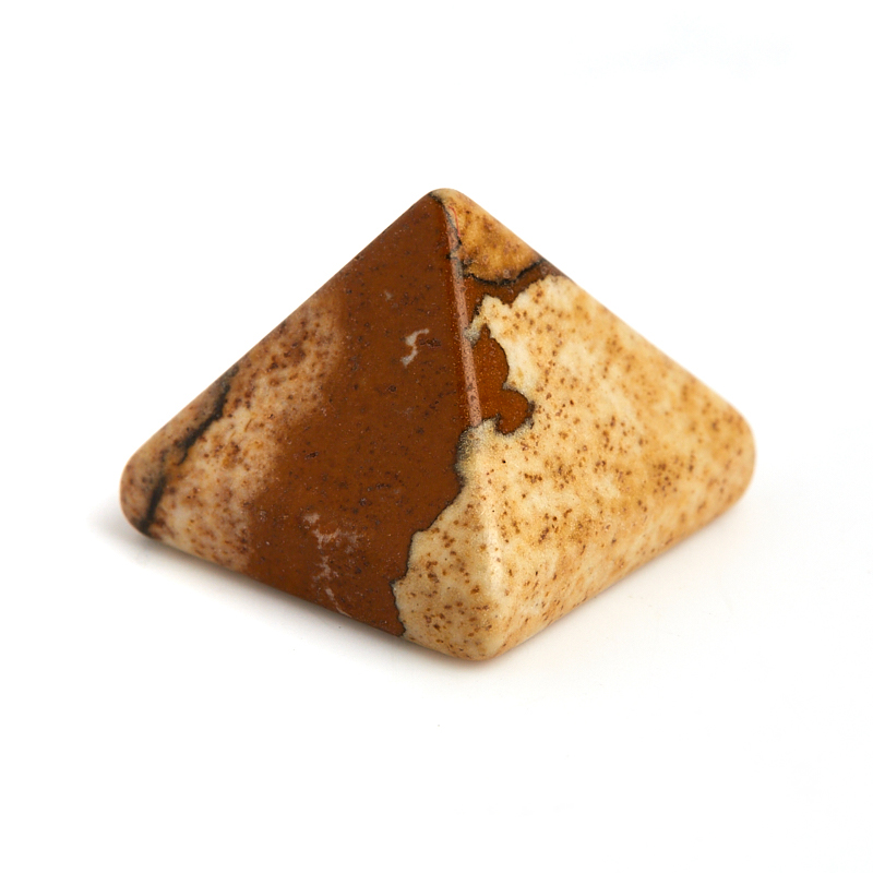 Пирамида яшма рисунчатая (песочная) Намибия 1-1,5 см