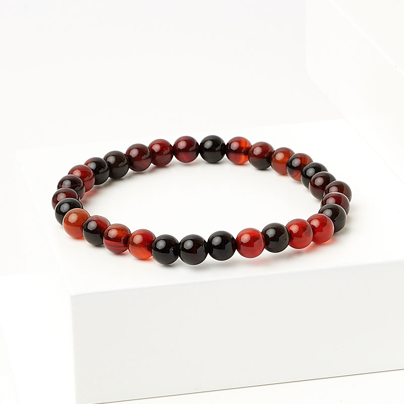 Браслет агат коричневый Ботсвана 6&nbsp;мм 16&nbsp;см