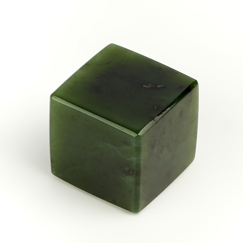 Куб нефрит зеленый Россия 2 см