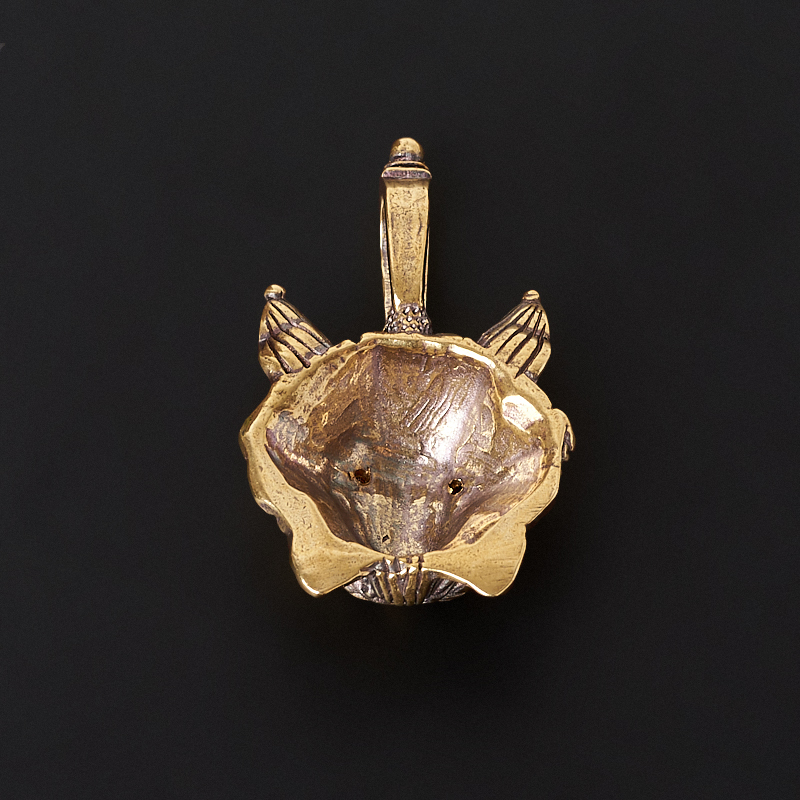 Кулон гранат альмандин Индия (бронза) огранка 3,5 см
