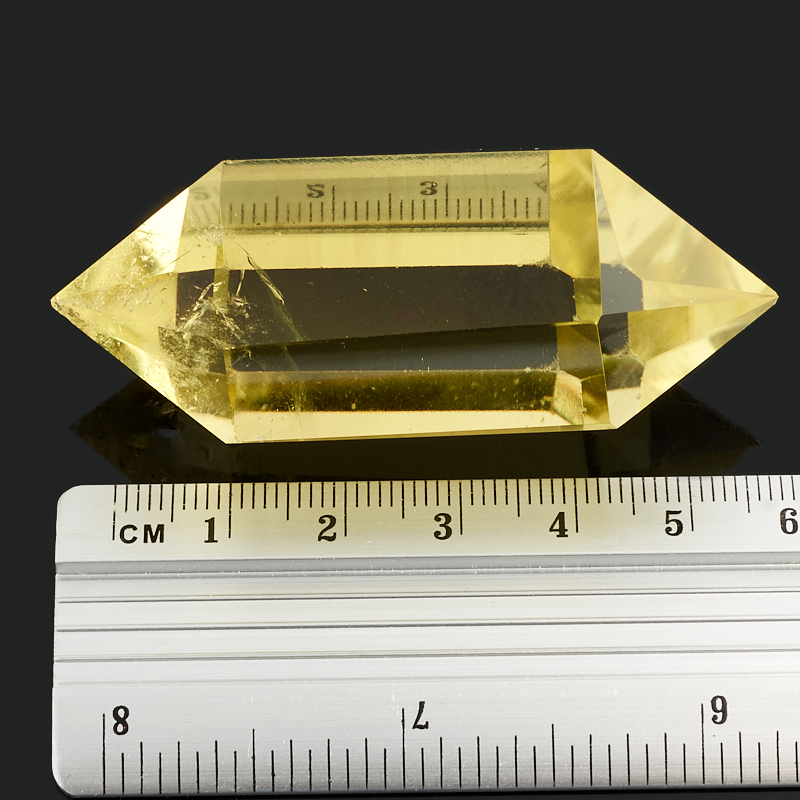 Кристалл цитрин Бразилия (двухголовик) (ограненный) S (4-7 см)