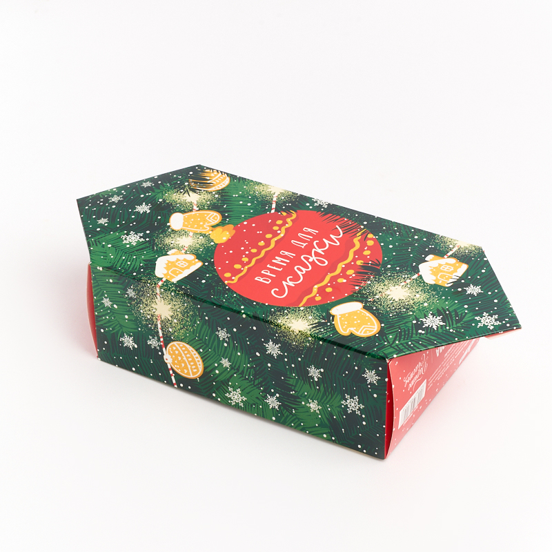 Подарочная упаковка (картон) универсальная (коробка-конфета) (микс) 225х95х55 мм