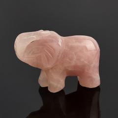 Слон розовый кварц Бразилия 4 см