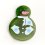 Магнит нефрит зеленый Россия снеговик 5 см