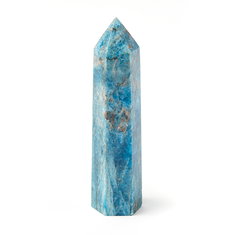 Кристалл апатит синий Бразилия (ограненный) M (7-12 см)