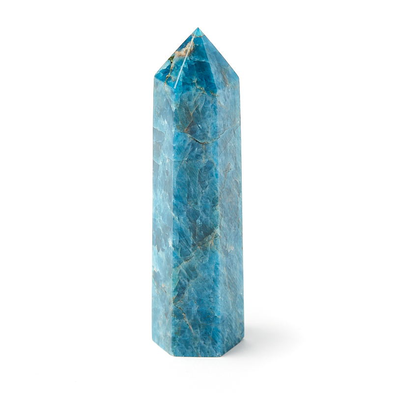 Кристалл апатит синий Бразилия (ограненный) M (7-12 см)