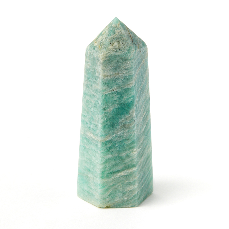 Кристалл амазонит Перу (ограненный) S (4-7 см)