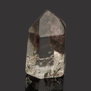 Кристалл кварц с хлоритом Бразилия (ограненный) (2,5-3 см) (1 шт)