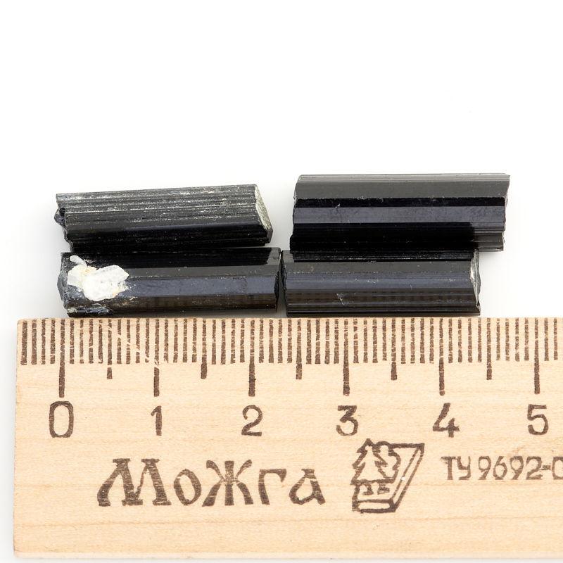 Кристалл турмалин черный (шерл) Россия (2-2,5 см) (1 шт)