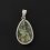 Кулон турмалин Россия (мельхиор) капля 3,5 см