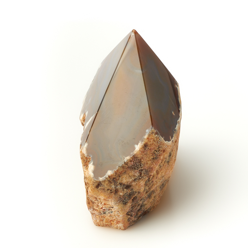 Кристалл агат коричневый Ботсвана M (7-12 см)