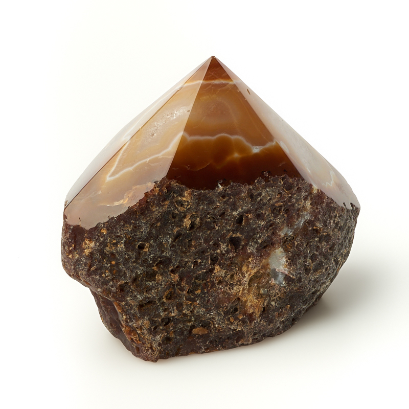 Кристалл агат коричневый Ботсвана S (4-7 см)