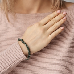 Браслет клинохлор (серафинит) Россия 6 мм 16 см