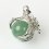 Кулон авантюрин зеленый Индия (биж. сплав) 3,5 см
