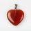 Кулон сердолик Ботсвана (биж. сплав) сердечко 2,5-3 см