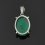 Кулон малахит Конго (сталь хир.) овал 2,5 см