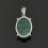 Кулон малахит Конго (сталь хир.) овал 2,5 см