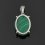 Кулон малахит Конго (сталь хир.) овал 2,5 см