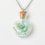 Кулон хризопраз Казахстан (биж. сплав, сталь хир., стекло) бутылочка огранка 3 см