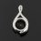 Кулон шпинель черная Шри Ланка (сталь хир.) огранка 1,5 см