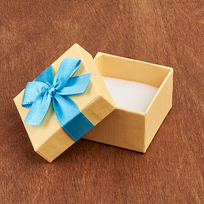 Подарочная упаковка (картон) под кольцо/серьги (коробка) (микс) 40х40х30 мм