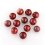 Бусина яшма мукаит бордовый Австралия шарик 6,5 мм (1 шт)