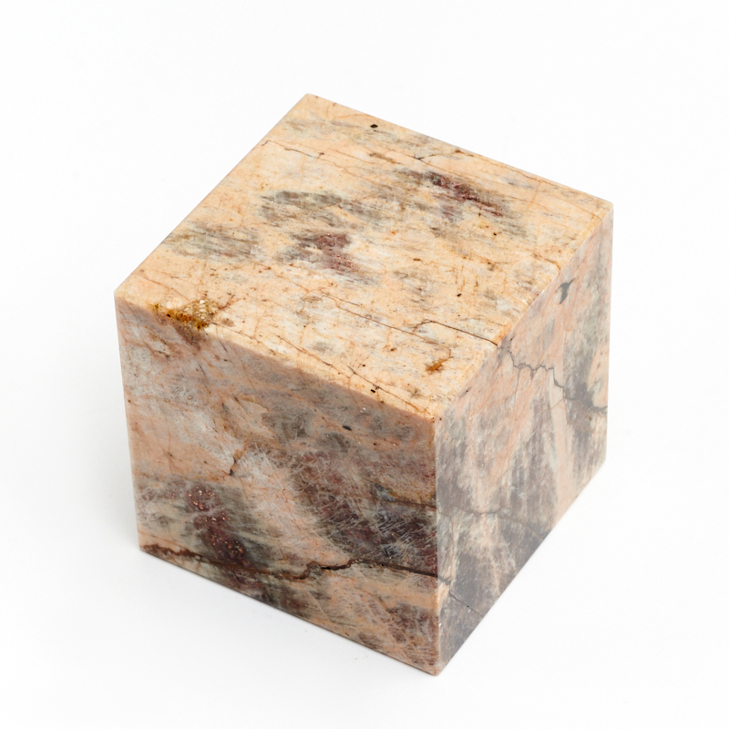 Куб солнечный камень Россия 5 см