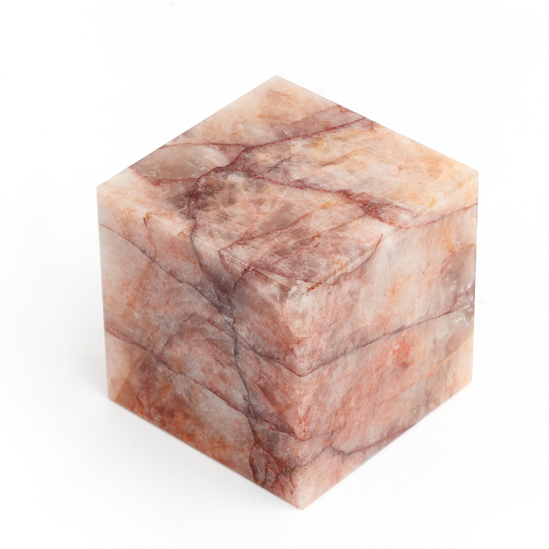 Куб кварц с гематитом Россия 5 см