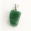 Кулон авантюрин зеленый Индия (биж. сплав) галтовка 2-3,5 см