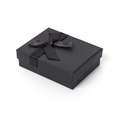 Подарочная упаковка  под комплект (цепь, кольцо, серьги) (коробка) (черный) 85х65х30 мм