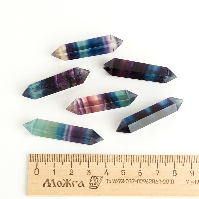 Кристалл флюорит Китай (двухголовик) (ограненный) S (4-7 см)