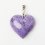 Кулон чароит Россия (биж. сплав) сердечко 4-4,5 см