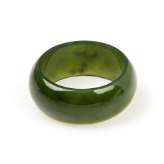 Кольцо нефрит зеленый Россия (цельное) размер 19,5