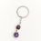 Брелок аметист Бразилия (биж. сплав, сталь хир.) 2,5 см
