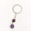Брелок аметист Бразилия (биж. сплав, сталь хир.) 2,5 см