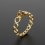 Кольцо опал благородный черный Австралия (латунь позолота) размер 16,5