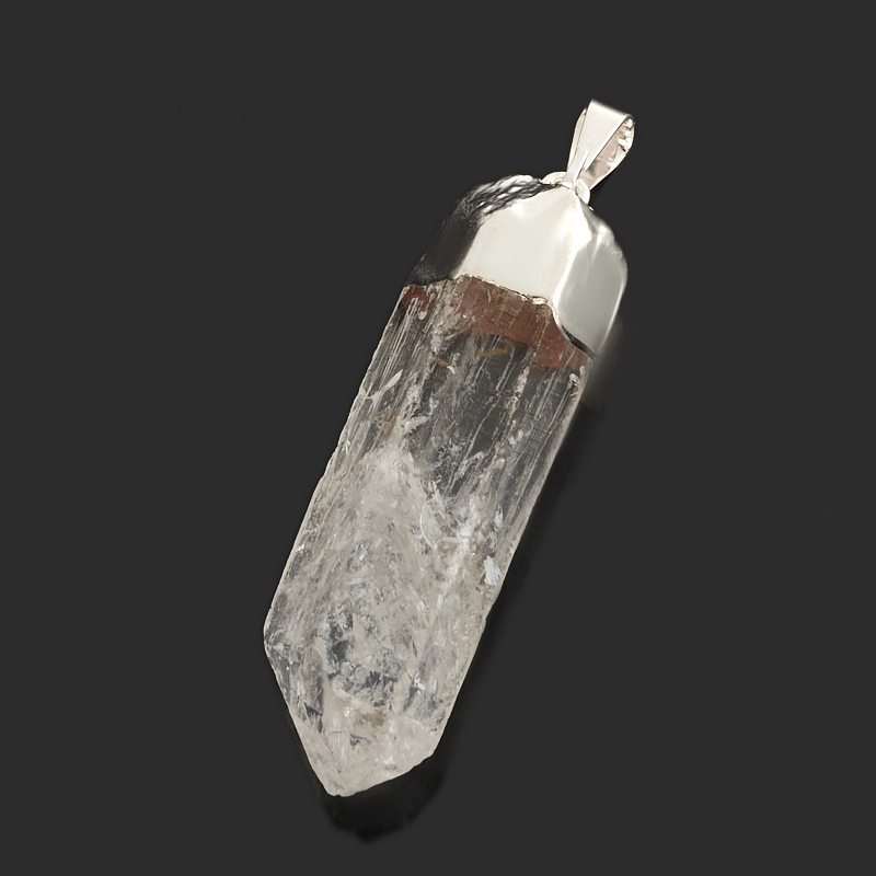 Кулон горный хрусталь Бразилия (биж. сплав) кристалл 3-5 см