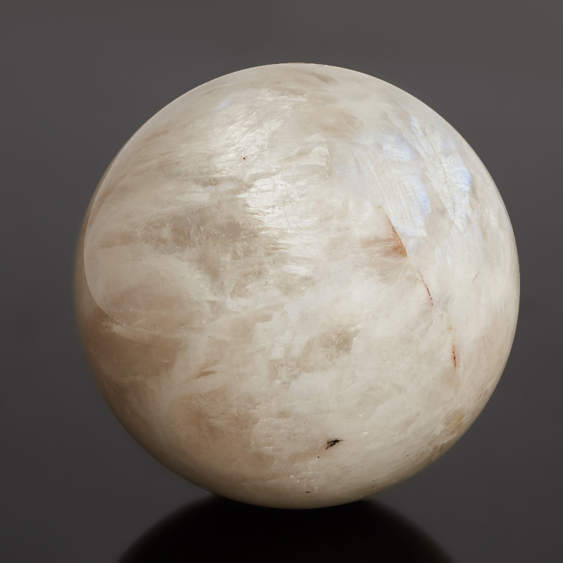 Шар лунный камень (беломорит) Индия 6 см