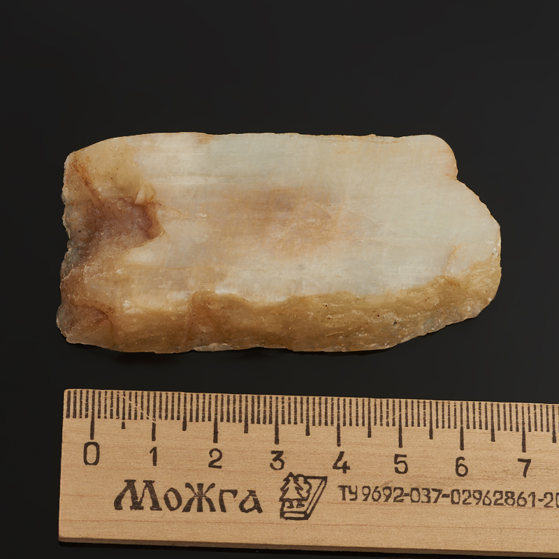 Срез лунный камень (беломорит) Индия M (7-12 см)