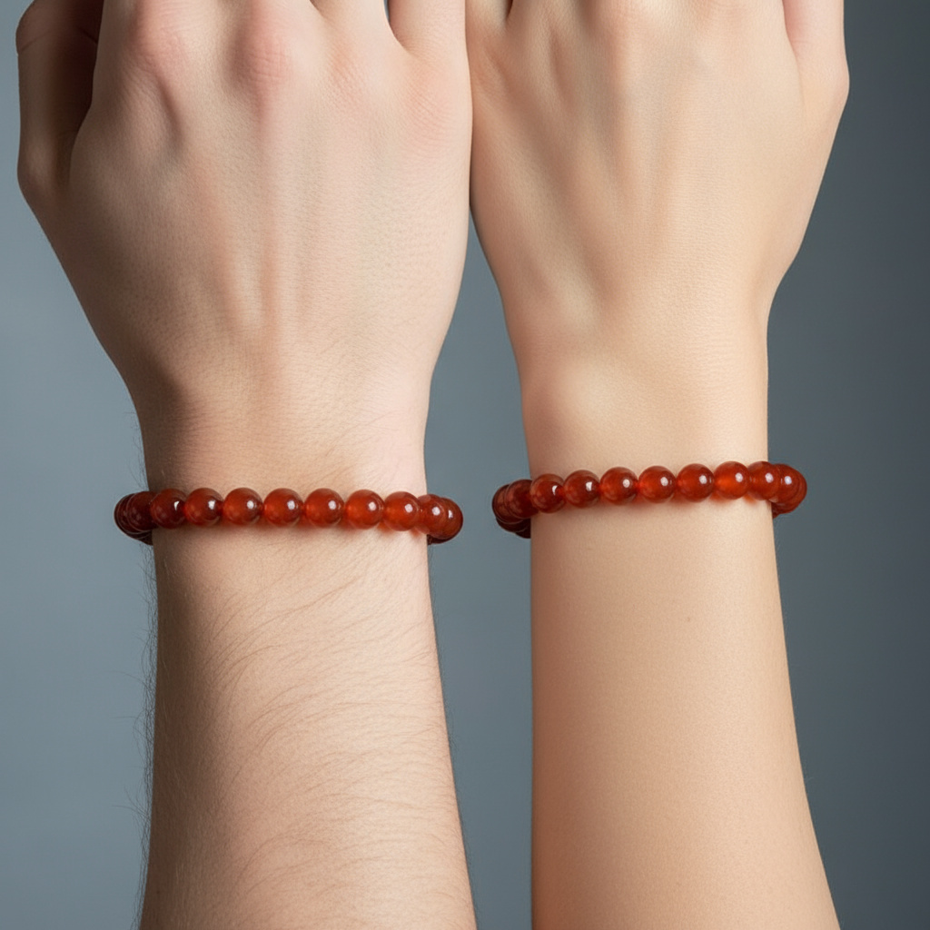 Браслет сердолик Ботсвана 10 мм 16 см