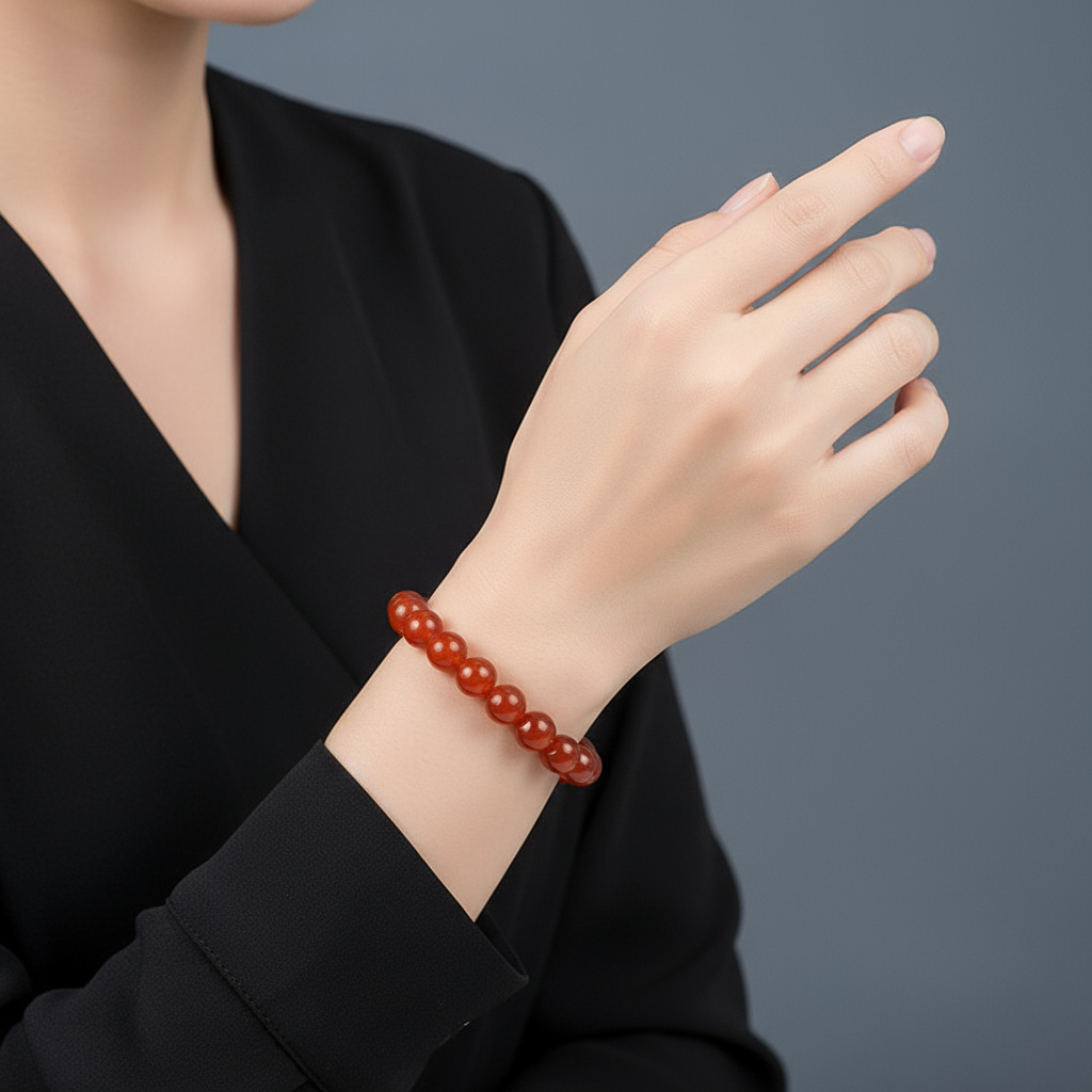 Браслет сердолик Ботсвана 10 мм 16 см