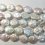 Бусина жемчуг белый Гонконг круг (нить)
