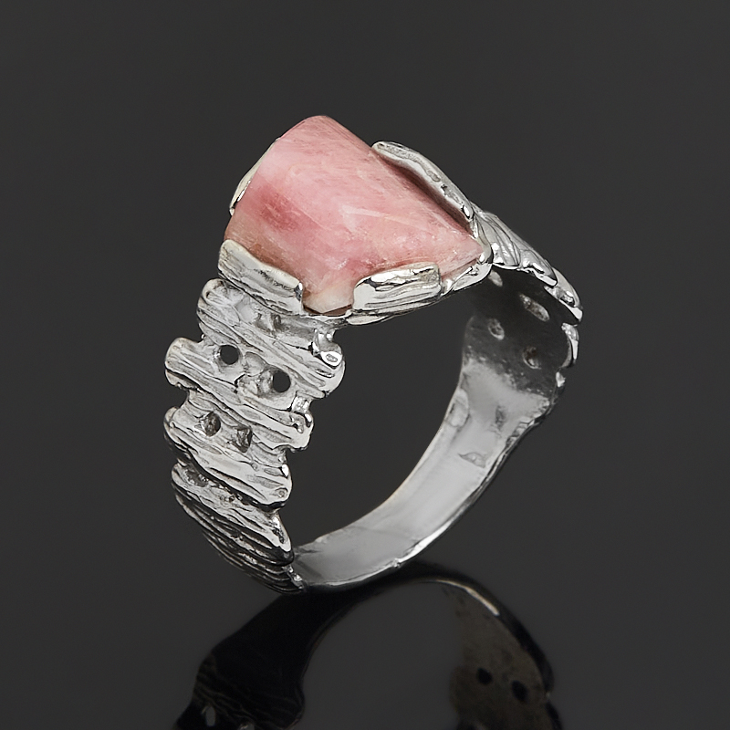 Кольцо турмалин розовый (рубеллит) Россия огранка (нейзильбер рутений платинир.) размер 18,5