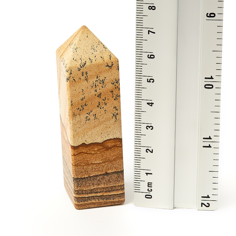 Кристалл яшма рисунчатая (песочная) Мадагаскар (ограненный) M (7-12 см)