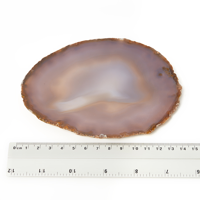Срез агат серый Ботсвана L (12-16 см)