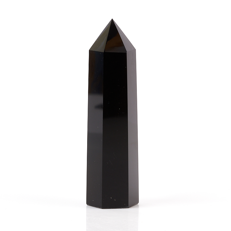 Кристалл обсидиан черный Мексика (ограненный) M (7-12 см) (1 шт)