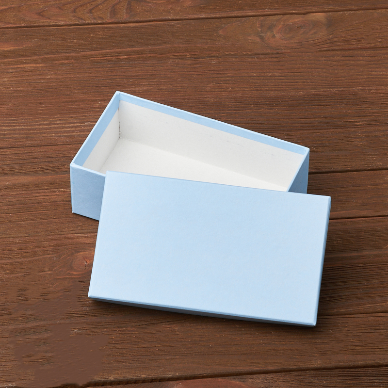 Подарочная упаковка (картон) универсальная (коробка) (голубой) 145х80х50 мм
