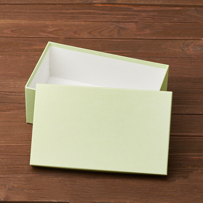 Подарочная упаковка (картон) универсальная (коробка) (зеленый) 180х110х70 мм