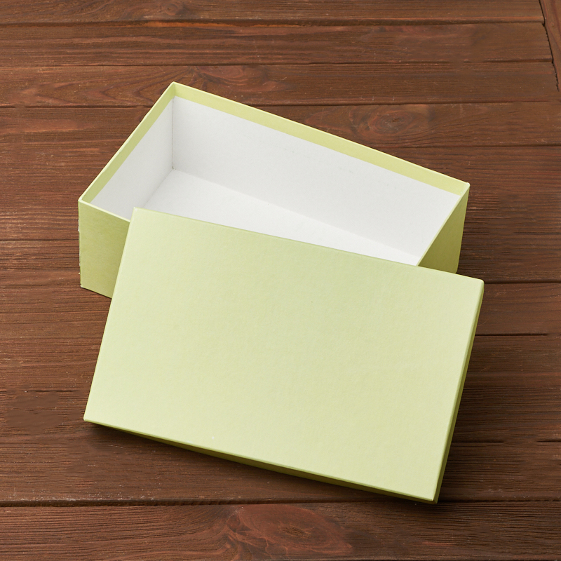 Подарочная упаковка (картон) универсальная (коробка) (зеленый) 205х125х80 мм